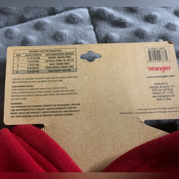 Wrangler Dog Hoodie – Fleece Dog Sweater - Picture 9 of 9